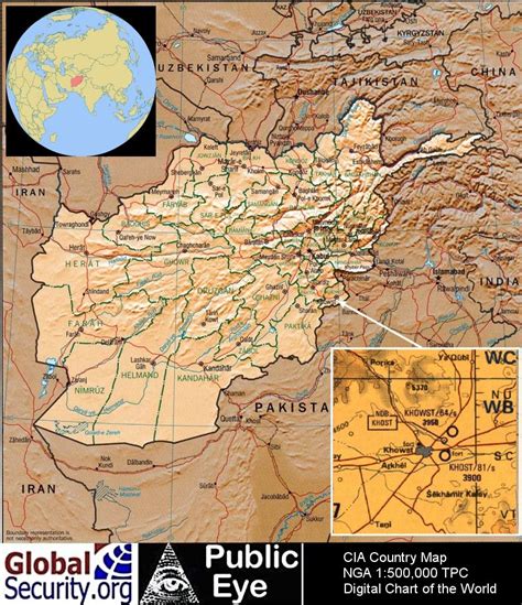Fob Afghanistan Map