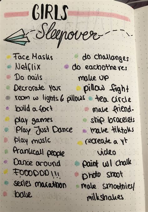 🌸things To Do At A Sleepover🌸 Girl Sleepover Sleepover Things To Do