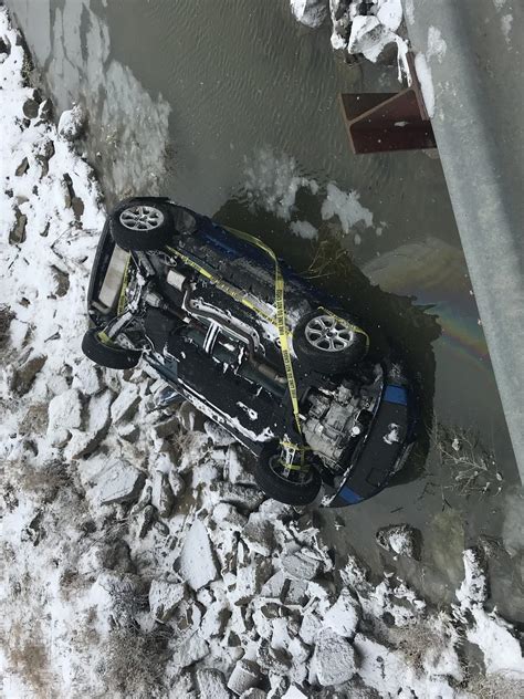 Vehicle Crashes Into Weld County Ditch As Slick Conditions Take Over