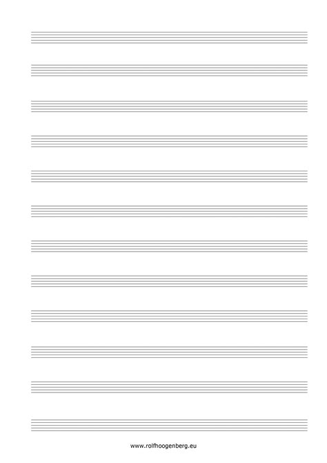 Blanco Muziekpapier