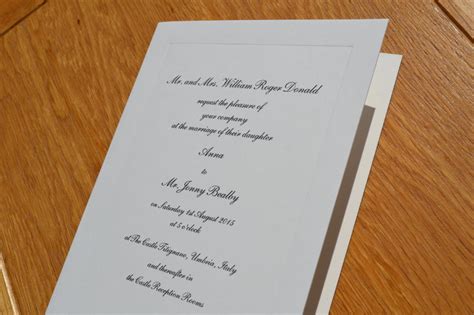 Traditional Folded Wedding Invitations