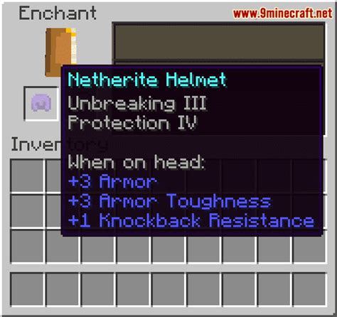 Enchanted Netherite Helmet Wiki Guide 1minecraft