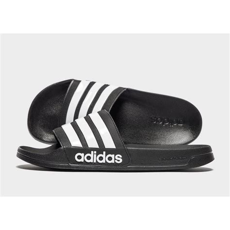 Buy Black Adidas Cloudfoam Adilette Slides Jd Sports Jd Sports Ireland