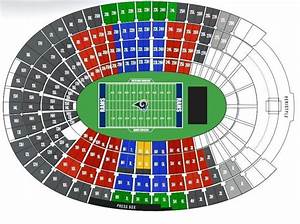 Rams Stadium Seat Map Map Of Rams Stadium Seat California Usa