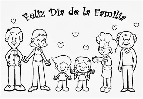 Dibujos De La Familia Para Colorear Bonitos Dibujos Para Colorear