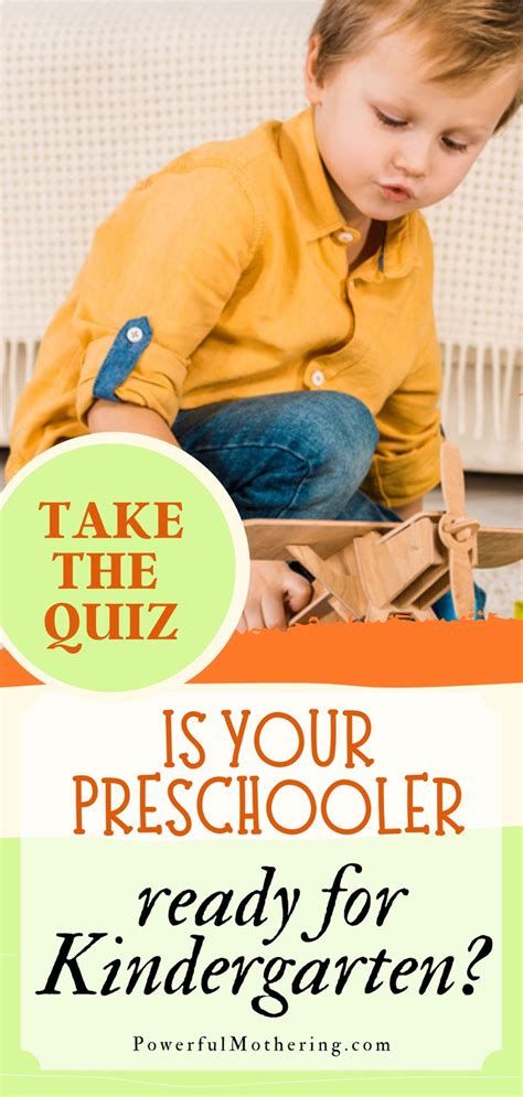 Is Your Preschooler Ready For Kindergarten Take The Quiz Kids