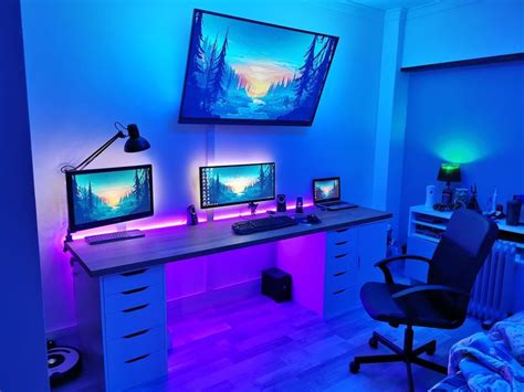 Gaming Room Led Gaming Room Setup Game Room Gaming Bedroom Ideas