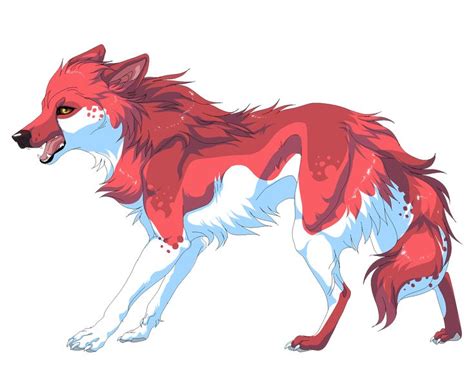 Red Wolf By Wavyrr On Deviantart Red Wolf Anime Wolf Wolf