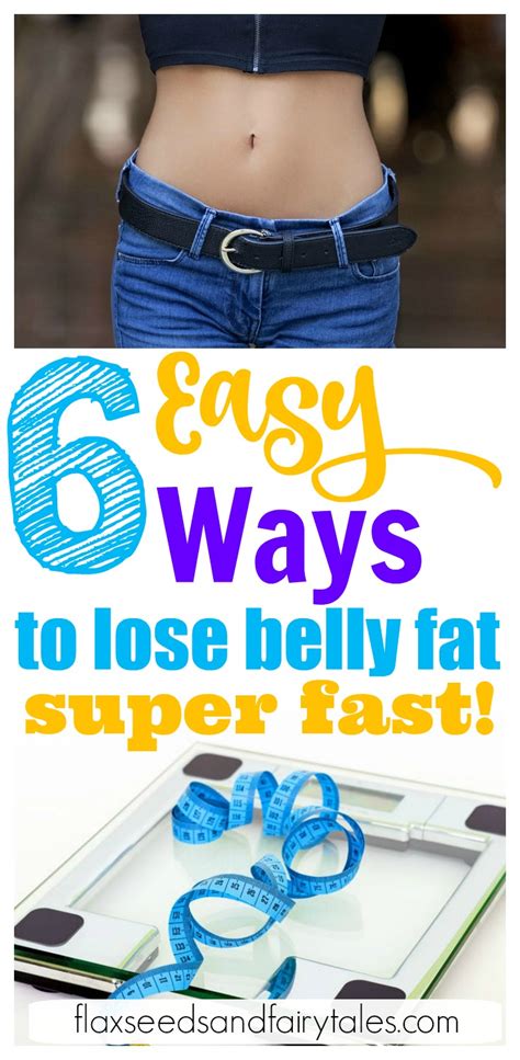 6 Easy Ways To Lose Belly Fat Naturally At Home Flat Stomach Fast