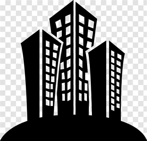 Building Business Apartment Clip Art Black And White Transparent Png