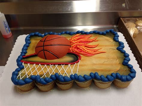 Basketball Cake Sheet Cake Designs Cake Pop Decorating Simple Cake Designs