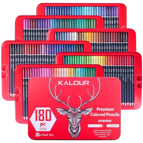Kalour 180 Colors Color Lead Set Painted Pencils Art Painting Supplies