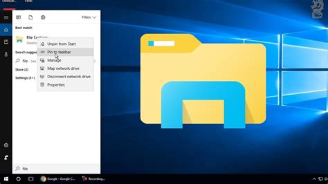 How To Restore File Explorer To Your Taskbar Windows 10 How To Pin File Explorer To Taskbar In