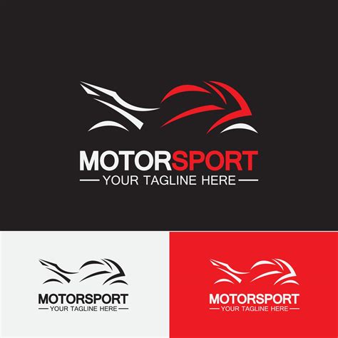 Motorcycle Sport Logo Symbol Vector Illustration Design Template