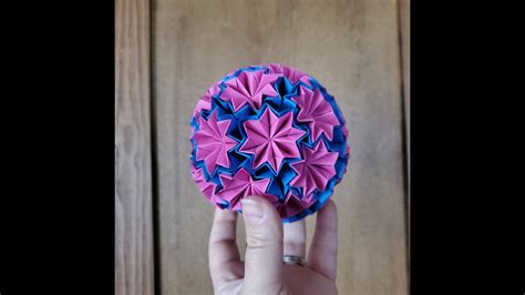 Kusudama Origami Flower Ball Youtube