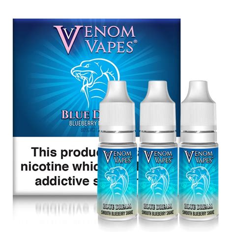 Buy Blue Dream 3 X 10ml E Liquid Venom Vapes E Cig Clouds