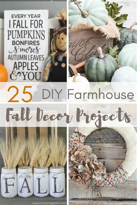 25 Diy Farmhouse Fall Decor Projects A Hundred Affections