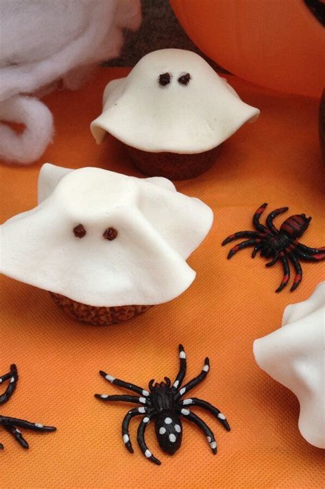 Halloween Fondant Ghost Cupcakes Recipe Halloween Recipes Ghost