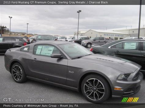 Sterling Gray Metallic 2013 Ford Mustang Gt Premium Coupe Charcoal