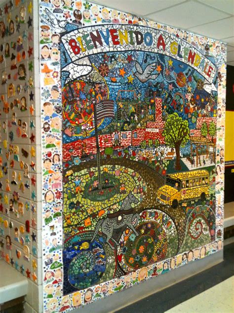 Heres The Mosaic I Made For Glendale Elementary School Mosaic Murals