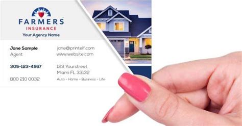 Farmers insurance is more than an old company with a fancy jingle. Farmers Insurance Home business card - Modern Design. Holding in hand in 2020 (With images ...