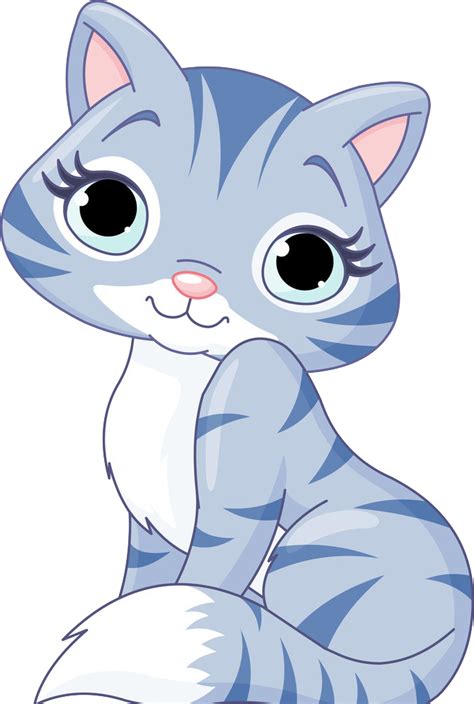 Download Cat Cartoon Clip Art Cute Baby Cat Clipart Png Image With No