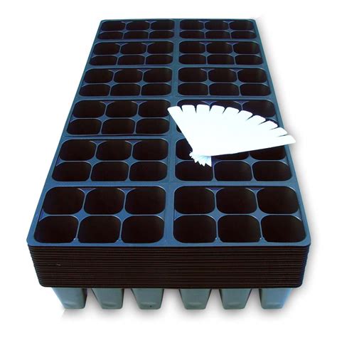 1440 Cells Seedling Starter Trays For Seed Germination 10 Plant Labels