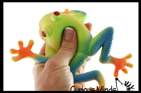 Tree Frog Stretchy And Squeezy Toy Crunchy Bead Filled Fidget Stre