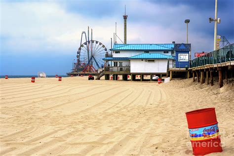 No Crowds At Seaside Heights Beach Photograph By John Rizzuto Fine