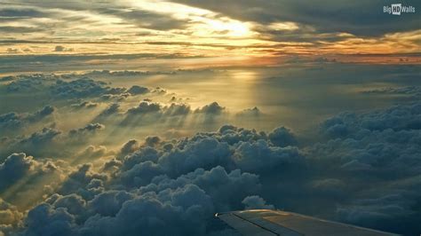 Free Download Sunset Above The Clouds Hd Wallpaper 1920x1080 For Your