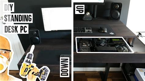 How To Make A Standing Desk Pc Diy Desk Pc Youtube