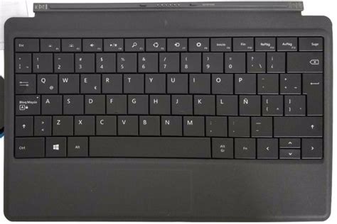 Microsoft Surface Pro Type Cover Uk Layout Keyboard Black