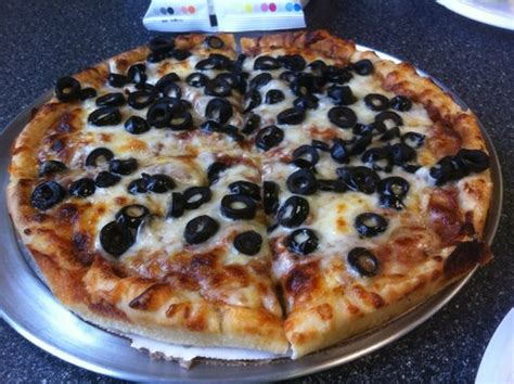 Pizza With Black Olives