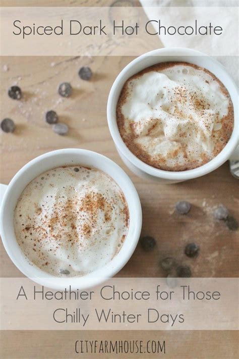 spiced dark hot chocolate{perfect for chilly winter days} hot chocolate recipes homemade hot
