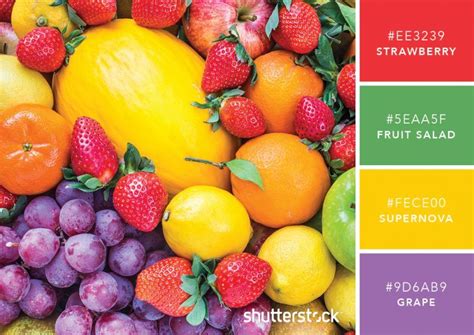 101 Color Combinations To Inspire Your Next Design Fruits Color