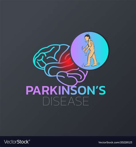 Parkinsons Disease Icon Design Medical Logo Vector Image On Vectorstock