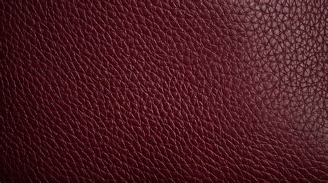 Macro Snapshot Of Authentic Dark Red Cattle Leather Texture Background