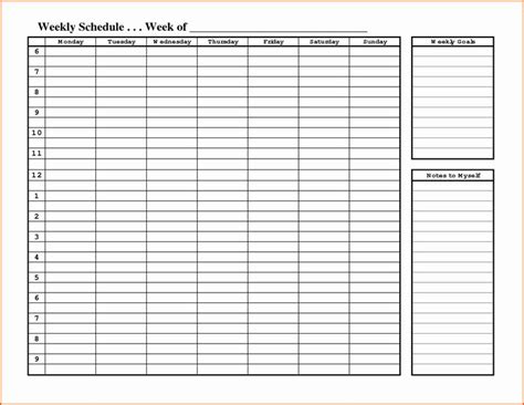 Weekly Hourly Planner Template Word Daily Calendar Template Weekly