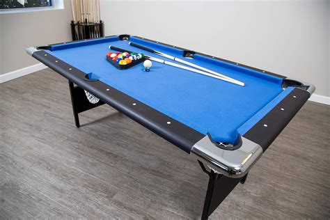 Hathaway Fairmont Portable 6 Ft Pool Table For Families With Easy Folding For Storage Includes