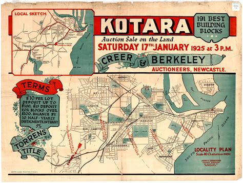 Kotara Subdivision Plan Saturday 17 January 1925 Living Histories