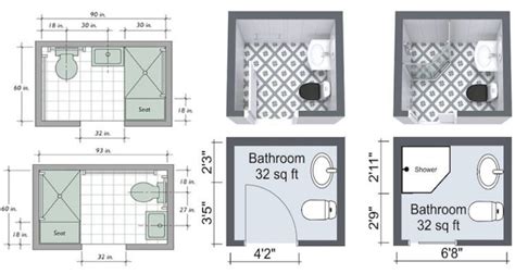 5x5 Bathroom Layout With Shower Small Bathroom Space Arrangement Creativity Engineering F