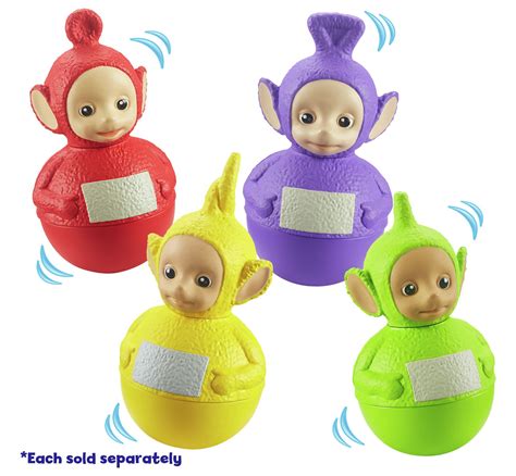 Teletubbies Dipsy And Laa Laa - Weebles Official Teletubbies Figures Tinky Winky Dipsy Laa-Laa Po 18mth