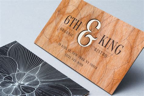 Wooden Business Cards Printed Wood That Looks Natural And Unique