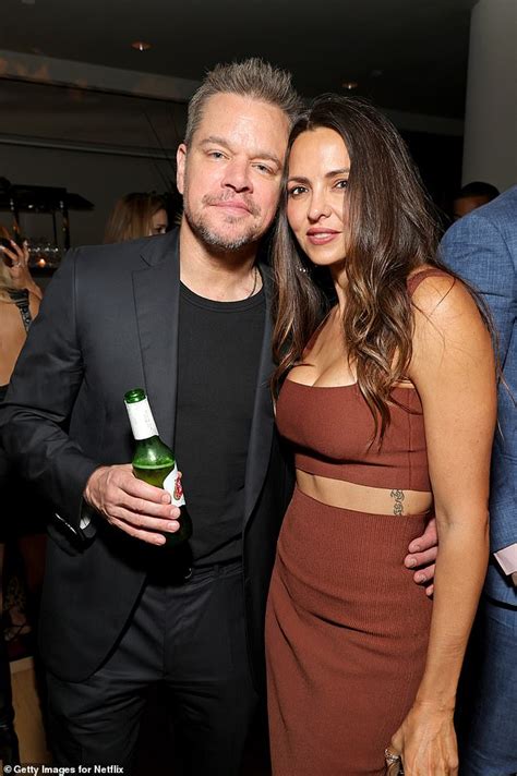 Matt Damon Credits Wife Luciana Barroso With Helping Him Get Out Of Depressed State While