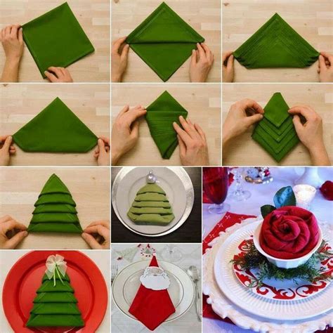 Nifty Napkins Look Like Christmas Trees A House Is A