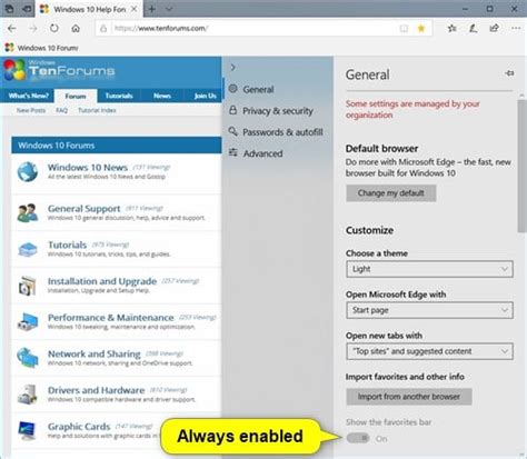Enable Or Disable Favorites Bar In Microsoft Edge In Windows Tutorials 55300 Hot Sex Picture