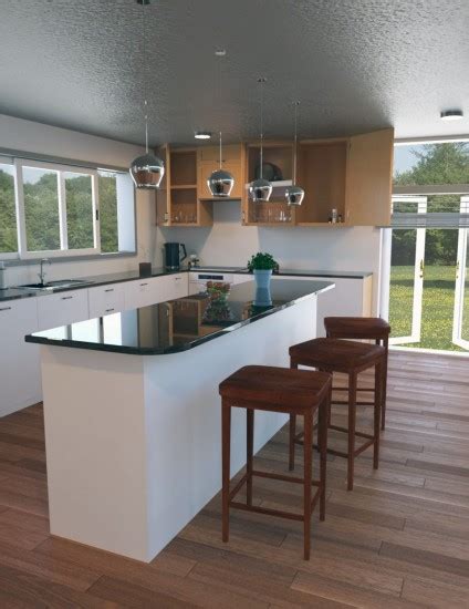 Contemporary Cabin Kitchen Daz Studio