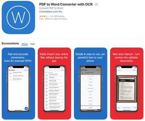 Best Free Pdf To Word Converter App For Iphone And Ipad