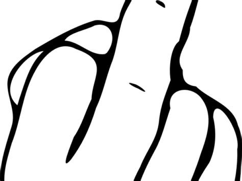 Middle Finger Outline Decal