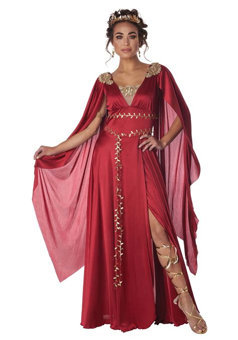 Red Roman Goddess Women S Costume